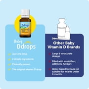 Baby Ddrops Organic Vitamin D3 Drops, 400 IU Per Drop, 0.08 fl oz