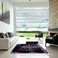 thumbnail image 7 of Ahgly Company Machine Washable Indoor Rectangle Abstract Night Black Area Rugs, 6' x 9', 7 of 7