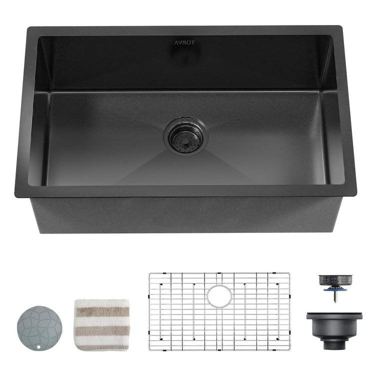 TORVA 30x18x10in Stainless Steel Nano-Coated Undermount