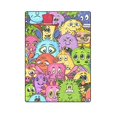 thumbnail image 1 of RYLABLUE Cartoon Monstres Jette Couverture Canapé Couverture 58x80 Pouces, 1 of 3