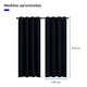 thumbnail image 4 of "Cortinas Kitul Blackout Plus Aislamiento Térmico 2 Paneles 215 X 135 Cm Color Negro ", 4 of 5