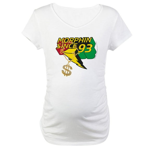 CafePress - Power Rangers Since 93 Women's Maternity T Shirt - Cotton Maternity T-shirt, Cute & Funny Pregnancy Tee