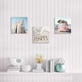 thumbnail image 2 of Costal Canvas Wall Art Pictures: Surfboards & Pink Car on Sand Artwork Canvas Painting for Living Room (12\u201d x 12'''' x 3 Panels), 2 of 6