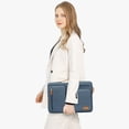 thumbnail image 2 of MOSISO Laptop Sleeve Carrying Case Compatible with MacBook Air 13 inch M3 M2 M1 2024-2018 / Pro 13 inch 2024-2016, 360 Protective Computer Handbag Briefcase with Handle, Haze Blue, 2 of 7