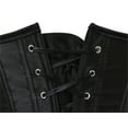 thumbnail image 5 of Stay Corset Underbust Corset Top Women Satin Lace Up Boned Underbust Corset Gothic Corset Black 7XL, 5 of 5