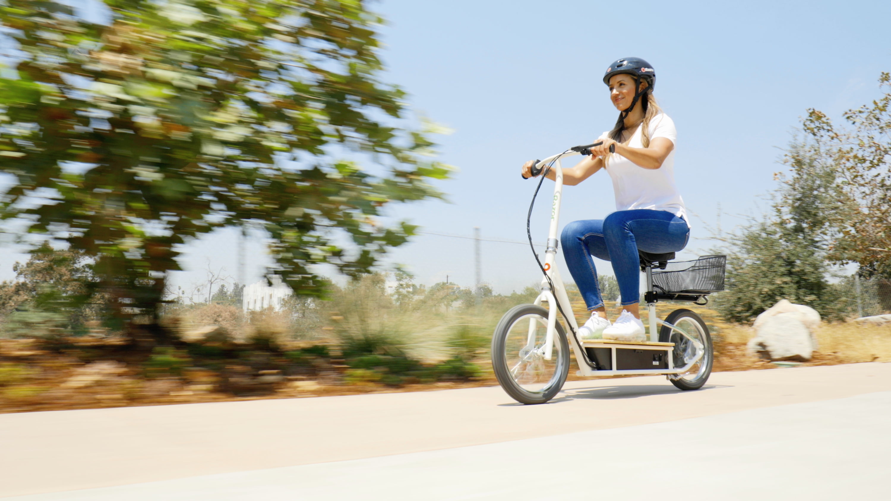 Razor EcoSmart Metro Electric Economical Green Scooter with Seat