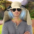thumbnail image 6 of PALIFEUR Solar Powered Fan Hat Lightweight Solar Fan Hat Summer Water Proof Sun Hat Outdoor Hat With Fans Solar Power for Hiking Camping Beach, 6 of 7