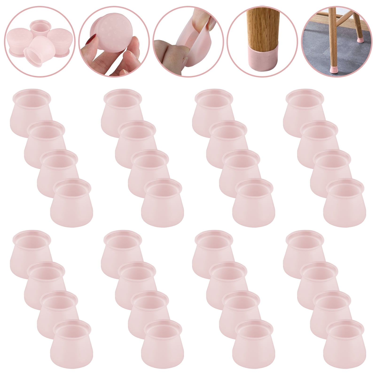 32pcs Silicone Furniture Chair Legs Caps, Furniture Leg Silicon