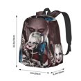 thumbnail image 5 of Harley Quinn Joker Backpack Schoolbag Laptop Daypack Large Capacity Adjustable Shoulders Travel Bag Knapsack Student Bookbag Satchel, 5 of 8