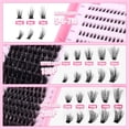 thumbnail image 6 of Fluffier Lash Clusters 150D 200D Thick Eyelash 12-20mm Cluster Eyelash Extensions 320pcs Individual Lashes DIY Salon Effect Lash Extension Clusters for Beginners (150D+200D, 12-20mm), 6 of 6