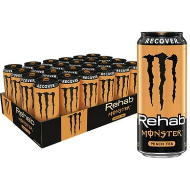 Monster Rehab Peach Tea   Energy, Energy Iced Tea, 15.5 Ounce (Pack Of 24)