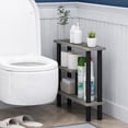 thumbnail image 2 of Furinno Turn-N-Tube 3-Tier Narrow Bathroom Storage Shelf, Toolless Assembly Black Storage Rack, Space Saving Shelf, for Bathroom, Living Room, Entryway, Black Espresso, 2 of 4