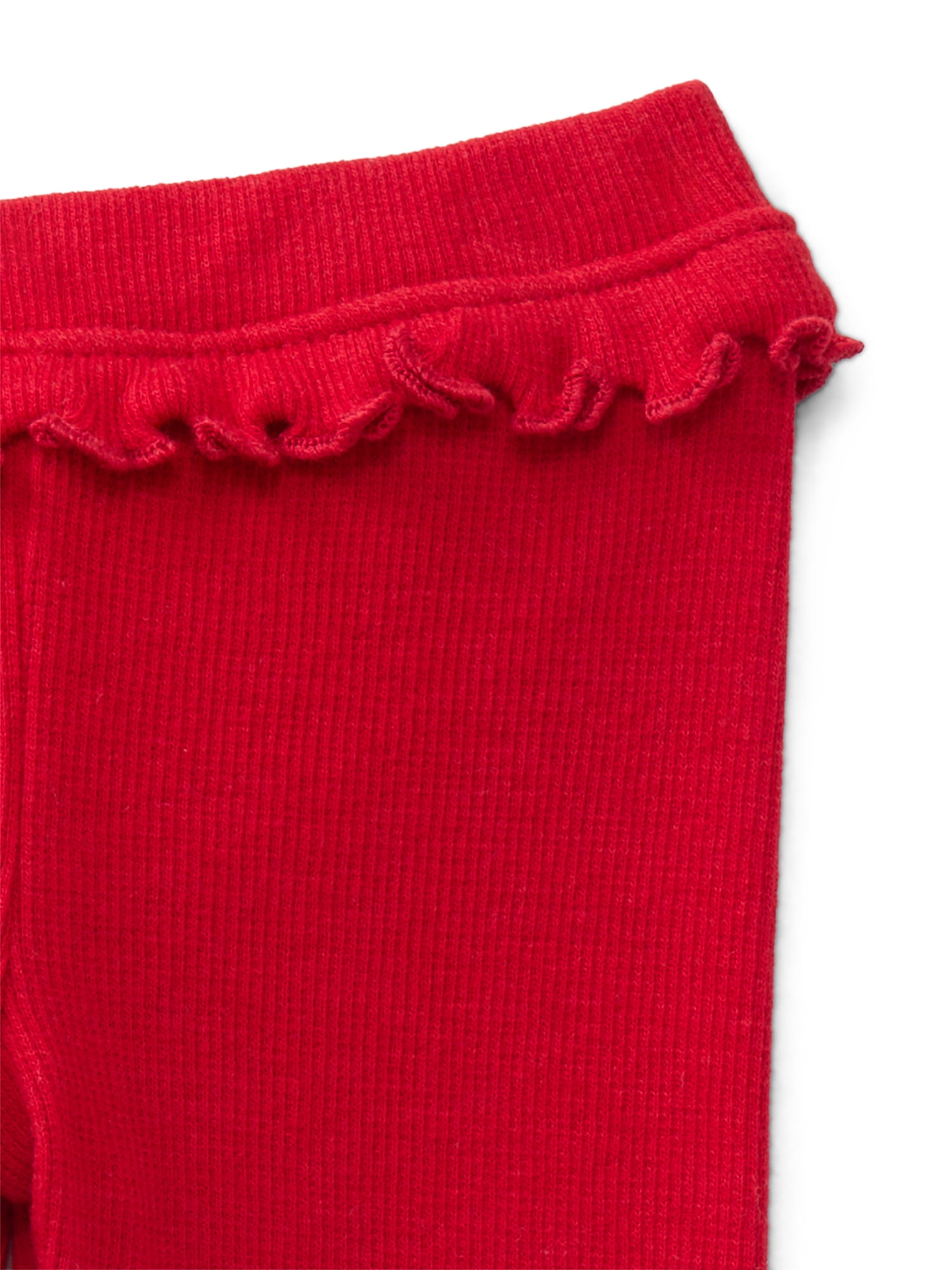 Garanimals Baby Girls Flutter Ribbed Leggings, Sizes 0M-24M