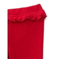 thumbnail image 2 of Garanimals Baby Girls Flutter Ribbed Leggings, Sizes 0M-24M, 2 of 3