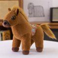 thumbnail image 2 of Muñeca de peluche con forma de poni realista con sillín decorativo de 30 cm, 2 of 2