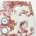 thumbnail image 5 of DriftAway Freda Jacobean Floral Linen Blend Lined Thermal Insulated Room Darkening Blackout Grommet Window Curtains 2 Layers 2 Panels Each 52 Inch by 84 Inch Red Beige, 5 of 8