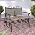 thumbnail image 1 of CorLiving Double Glider Speckled Brown Chair, 1 of 3