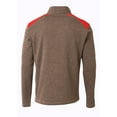 thumbnail image 2 of A4 Youth Tourney Fleece Quarter Zip For Youth Male in Heather/Scarlet | NB4094, 2 of 3