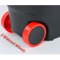 thumbnail image 5 of PULNDA Spin Mop and Bucket System, Upgraded Mop Bucket on Wheels, Mop and Bucket with Wringer Set, Mops for Floor Cleaning, 3pcs Microfiber Mop Heads, 61" Extended Mop Rod, Black & Red, 5 of 11
