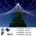 thumbnail image 2 of Cadena de luces ZHOUDUIDUI para exteriores, 800 LED, 100 m, color blanco, 8 modos, 2 of 8