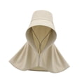 thumbnail image 4 of Sombrero con visera para el sol, gorra de playa, visera ancha plegable y ajustable para correr Beige, 4 of 9