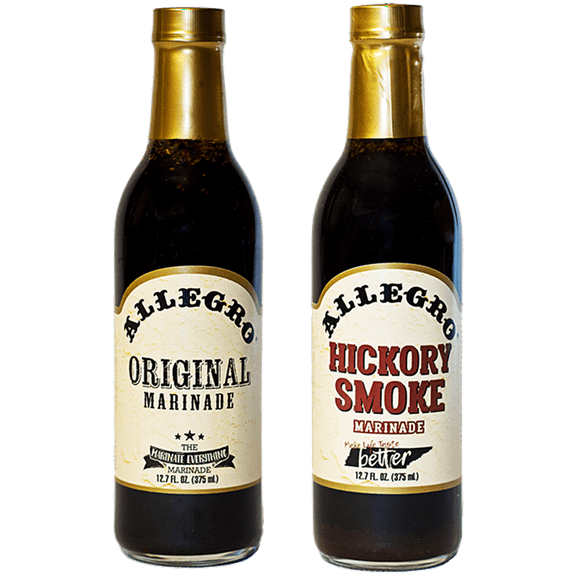 Allegro Original & Hickory Smoke Marinade, Variety 2-Pack 12.7 fl. oz. Bottles