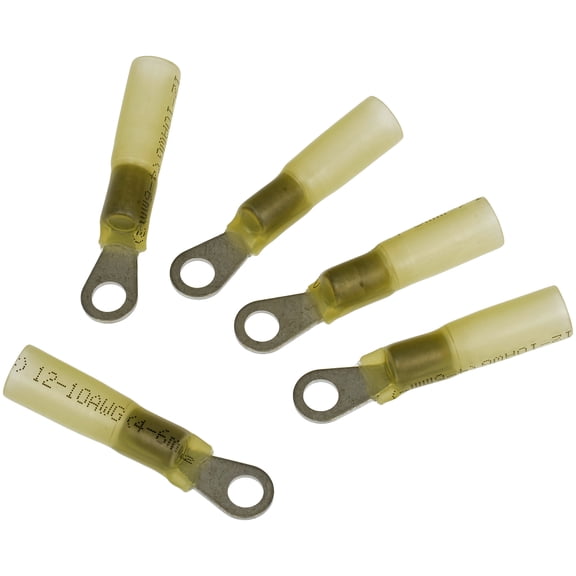 Dorman 86544 Solder And Seal Ring Terminal Yellow #10 - 12-10 Gauge (Pack of 5)