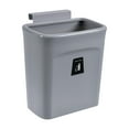 thumbnail image 4 of Wall Mounted Countertop Waste Compost Bin Kitchen Cabinet Door Hanging Trash Can Gray, 4 of 9
