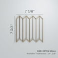 thumbnail image 2 of Ekena Millwork 7 3/8"W x 7 3/8"H x 1/4"T Extra Small Conroe Decorative Fretwork Wood Wall Panels, Red Oak, 2 of 13