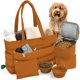 thumbnail image 1 of Bolso de Viaje para Perros rubyloo Puffer Tote con Comederos Rust, 1 of 8