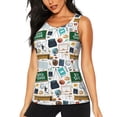 thumbnail image 3 of Goofa Back To School A Printed Womens Workout Tops for Women Sleeveless Yoga Shirts Athletic Running Tank Tops Sleeveless Gym Clothes Workout Apparel-Medium, 3 of 9