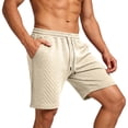 thumbnail image 7 of TEAJOPSUU Men's Casual Shorts Elastic Waist Drawstring Lightweight Breathable Beach Shorts with Pocket Khaki, 7 of 7
