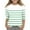 Green, variant on fatyb Kids 3/4 Sleeve Striped Shirts Girls Round Neck Basic Tee Tops Boys Casual Plain Blouses Size 3-12Y