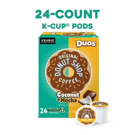 The Original Donut Shop - Duos Coconut + Mocha K-Cup Pods, 24 Count