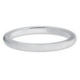 thumbnail image 2 of 2mm Tungsten Ring Silver Gray Tungsten Wedding Band Tungsten Carbide Ring Women's Ladie's Classic Dome Shape Band 14.5, 2 of 4