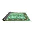 thumbnail image 2 of Ahgly Company Indoor Round Persian Turquoise Blue Traditional Area Rugs, 8' Round, 2 of 4