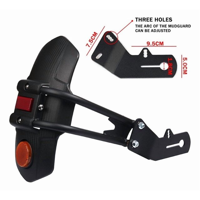 Garde-boue Articulé Court Neve Anti-Pulvérisation pour Honda CB5