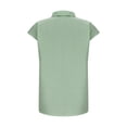thumbnail image 4 of Blouses pour Femmes, Mode Décontractée Confortable Imprimé Col Rabattu Manches Courtes Haut Blouse T-Shirt, 4 of 5