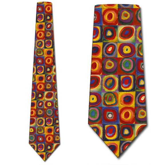 Art Ties Mens Kandinsky Geometric Necktie by Three Rooker