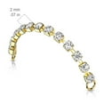 thumbnail image 5 of Stainless Steel Nose  Ear Link Bridge Connector Chain With CZ Gems, 5 of 7