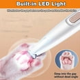 thumbnail image 3 of Cat Trimmer, 2025 New Cat Paw Grooming Trimmer Quiet, Waterproof Rechargeable Cats Shaver for Matted  Quiet with LED Light, 2 Wide Blades (1 Set), 3 of 7