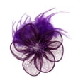 thumbnail image 2 of Tocado de novia Tocado de plumas Tocado de flores Broche para el cabello, 2 of 5