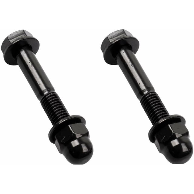 2x perno (tornillo + tuerca) fijación puerta corredera M10 x 65mm cocina armario dosel mueble negro