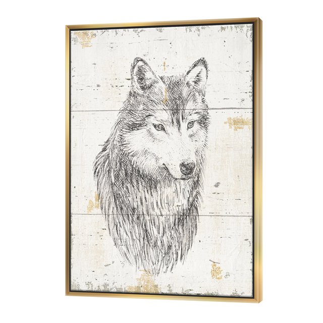 Wolf Wild and Beautiful III - Wildlife Animal Framed Canvas