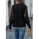 thumbnail image 4 of Camiseta de mujer de manga larga con mangas de encaje, tops, blusas, camisas de manga larga, 4 of 5