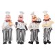 thumbnail image 1 of PTOOTP 4 piezas de resina de escritorio para chef, decoración de encimera, linda figura decorativa, modelo de resina para mesa, decoración de mesa, modelo de chef pequeño, decoración, 1 of 8