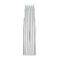 thumbnail image 6 of aidice Summer Rompers for Women Spaghetti Strap Striped Side Split Casual Wide Leg Pants Jumpsuits with Pockets, 6 of 6