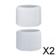 thumbnail image 1 of Colaxi 2x2 Pièces de Football Protège-Tibias Sangles Sport Football Legging Tibia Sangles Fixes Blanc 2 Pièces, 1 of 8