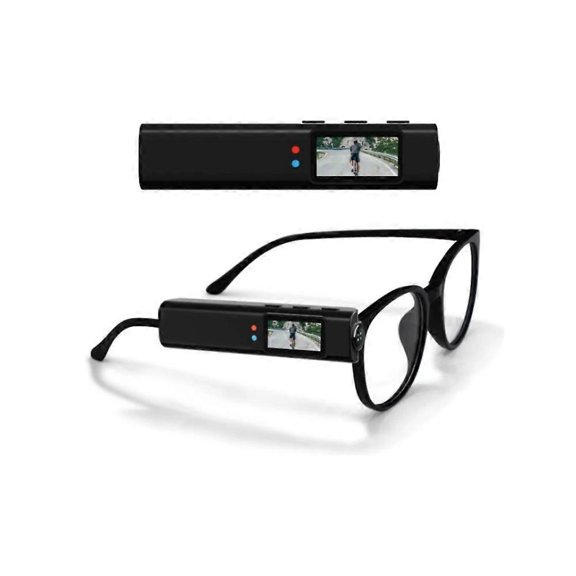 Mini Body Camera 2.7K HD Head Mounted FPV Video Cameras,0.96in Screen HandsFree