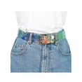 thumbnail image 4 of Cinturones transparentes para mujeres INSPIRE CHIC, cinturón de hebilla de pin transparente con ojales de talla grande para jeans, vestidos y pantalones cortos de 30.71-47.24" Colorido, 4 of 4
